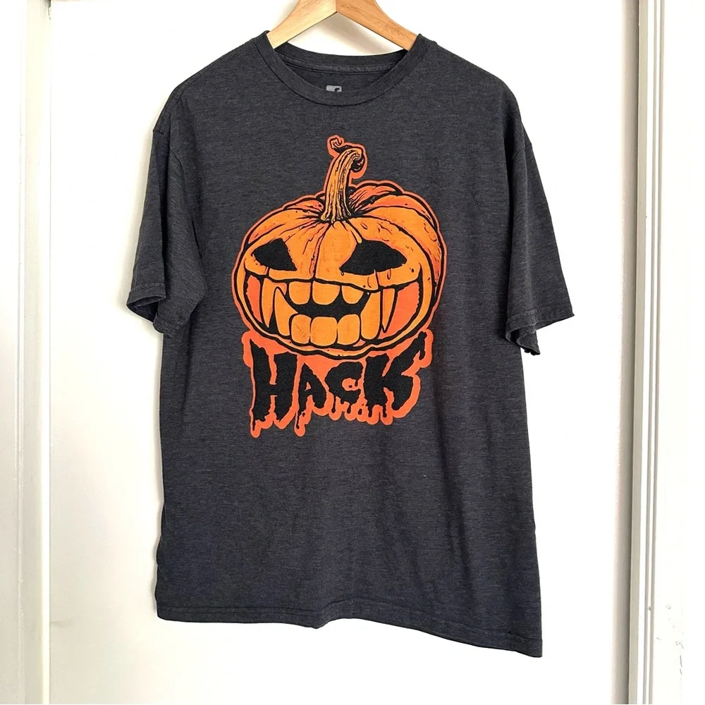 Rare Facebook Brand Halloween “Hack” Shirt Exclusive Jack-o’-Lantern Graphic Tee - Picture 1 of 4